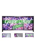 Folding counter with LED backlit display & print, 2 m, Stracciatella