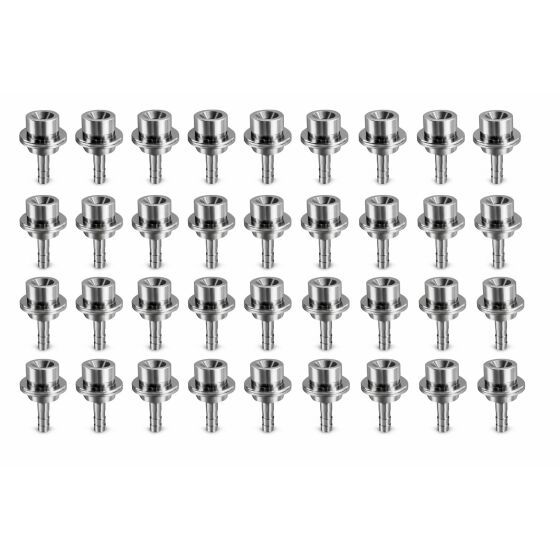 50 x straight 4mm beer hose nozzles