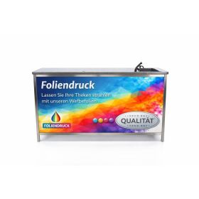 Digital front printing stainless steel counter 1.5 m front