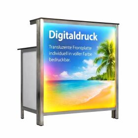 Digital printing for LED long drink counters 2m front