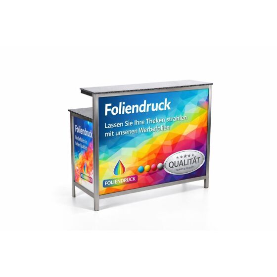 Digital Frontdruck Longdrinktheke 1,5 m Front & Seiten