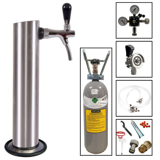 Tap fitting with compensator tap type M (Kombikeg) 2kg + cleaning set