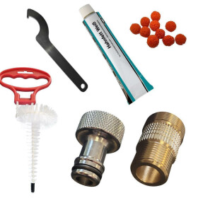 Tap fitting with compensator tap type D (Köpikeg) 2kg + cleaning set