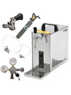 Stainless steel dispensing system 30 L / h from Lindr Complete set with CO², clock, hoses and keg