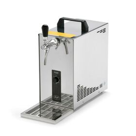 Stainless steel dispensing system 30 L / h from Lindr Complete set with CO², clock, hoses and keg flat keg (A) 500g