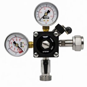 Stainless steel dispensing system 30 L / h from Lindr Complete set with CO², clock, hoses and keg flat keg (A) 2kg + cleaning set