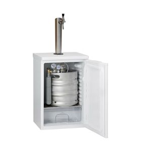 Komplette Bierbar / Zapfanlage für max. 30l Fass Weiß Flachkeg(A) 500g Co²