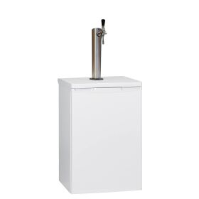 Komplette Bierbar / Zapfanlage für max. 30l Fass Weiß Flachkeg(A) 500g Co²
