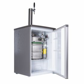 Komplette Bierbar / Zapfanlage für max. 30l Fass Weiß Korbkeg(S) 2Kg Co²