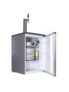 Complete beer bar / tap system for max. 30l barrel silver / gray flat keg (A) 500g Co²