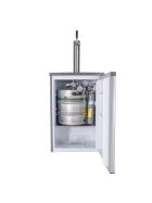 Complete beer bar / tap system for max. 30l barrel silver / gray flat keg (A) 500g Co²
