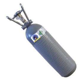 Komplette Bierbar / Zapfanlage für max. 30l Fass Silber/Grau Flachkeg(A) 2Kg Co²