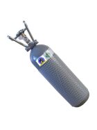 Complete beer bar / tap system for a maximum of 30l barrel silver / gray flat keg (A) 2Kg Co²