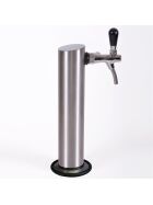 Complete beer bar / tap system for max. 30l barrel silver / gray Korbkeg (S) 500g Co²