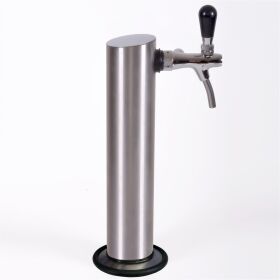 Complete beer bar / tap system for max. 30l barrel silver / gray Korbkeg (S) 2Kg Co²