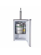 Komplette Bierbar / Zapfanlage für max. 30l Fass Silber/Grau Typ M(M) 500g Co²