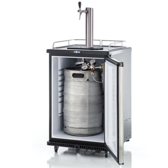 Beer bar complete for max 50l barrel silver 500g flat keg (A)