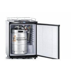 Beer bar complete for max 50l barrel silver 500g flat keg (A)