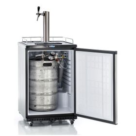 Beer bar complete for max 50l barrel silver 500g flat keg (A)