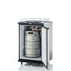 Beer bar complete for max 50l barrel silver 2kg flat keg (A)
