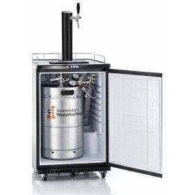 Beer bar complete for max 50l barrel silver 2kg combi keg (M)