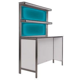 Foldable LED rear buffet 1.25m with curtain