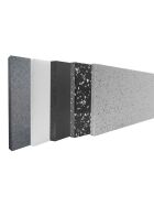 Foldable LED rear buffet made of stainless steel, 1.25 m