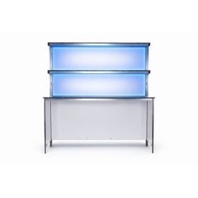 Foldable LED rear buffet made of stainless steel 1.25 m...
