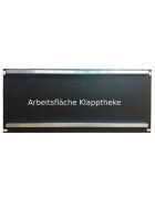 Replacement plates with substructure for PE folding counters Foamlite Black 2000x600mm work surface beer