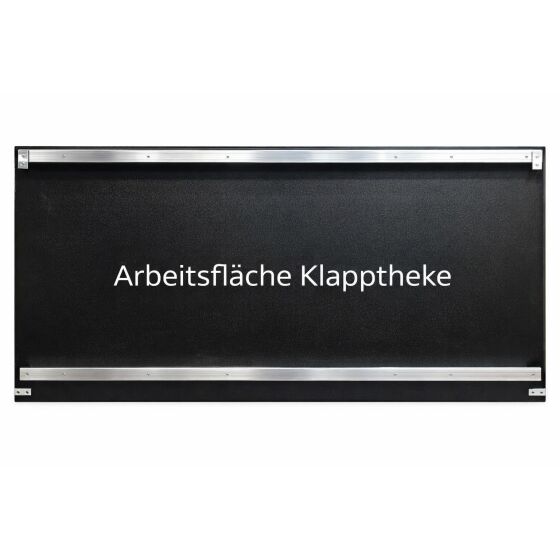 Ersatzplatten mit Unterbau für PE Eckteile Foamlite Schwarz Bier-Arbeitsfläche