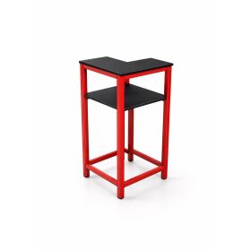 90° corner piece for long drink counters  Front white PE white/natural