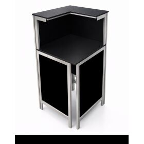 90° corner piece for long drink counters  Front Black...