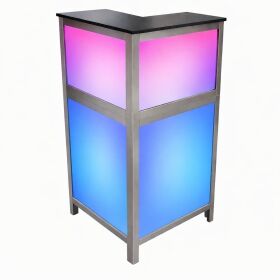 90° corner piece for multi-purpose counter with LED light box