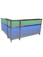 90 ° corner piece for multi-counter with LED light box
