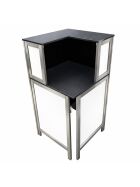 90° corner piece for multi-purpose counter with LED light box