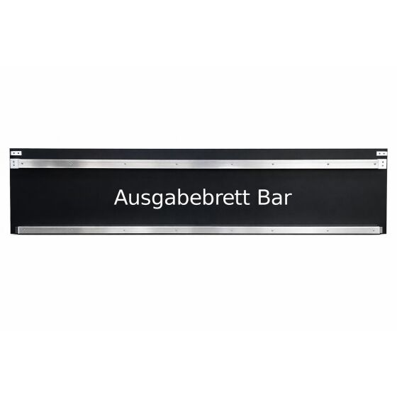 Ersatzplatten mit Unterbau für PE Bartheken Foamlite Schwarz 1,5m Standard Arbeitsfläche 600mm