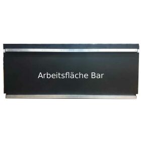Replacement plates with substructure for PE bar counter Foamlite black 1.5m standard work surface 600mm
