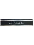 Replacement plates with substructure for PE bar counters PE black 1.5m standard serving board 300mm