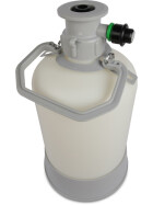 Reinigungsbehälter 5 Liter PVC mit Fitting Flachfitting (Typ A)