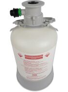 Cleaning container 5 liters PVC with fitting combination fitting (type M)