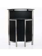 45° corner piece for multi-counters with stainless steel surface