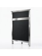 45° corner piece for multi-counters with stainless steel surface