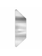 45° corner piece for multi-counters with stainless steel surface