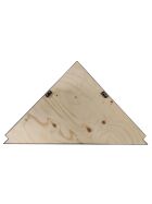 45° corner piece for multi-counters with stainless steel surface