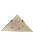 45° corner piece for multi-counters with stainless steel surface