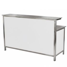 GDW long drink counter with stainless steel work surfaces