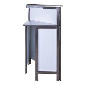 GDW corner part for long drink counters with stainless...