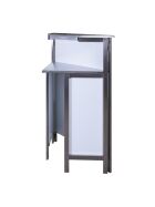 GDW corner part for long drink counters with stainless steel worktop