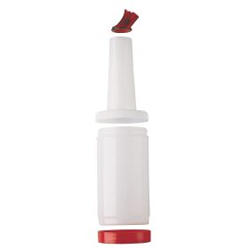 B-P-M - Komplett - Deckel + Flaschenhals mit integriertem Dichtring und Tülle mit Entlüftung - komplett - 1.0 lt. - Braun