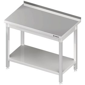 Welded work table with base 1000x600x850 mm with upstand